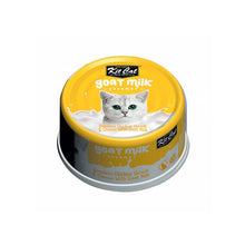 Cargar imagen en el visor de la galería, Kit Cat Goat Milk Gourmet Chicken & Cheese 70 gr es un alimento húmedo para gatos, leche de cabra, pollo , queso
y alta palatabilidad y digestión suave