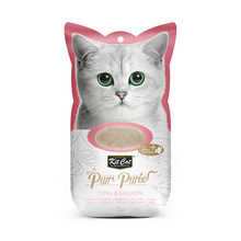 Cargar imagen en el visor de la galería, Kit Cat Purr Puree Tuna & Fiber Snack para gatos con problemas de bolas de pelo
Pack con 4 sticks de 15 g.