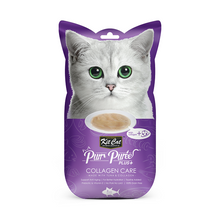 Cargar imagen en el visor de la galería, Kit Cat Purr Puree Plus+ Collagen Care Tuna: snack cremoso para gatos on colágeno y atún. , mejora la elasticidad de la piel y fortalece el pelaje.
Pack con 4 sticks de 15 g.