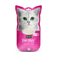 Cargar imagen en el visor de la galería, Kit Cat Purr Puree Plus+ Urinary Care Chicken snack cremoso para gatos con apoyo urinario
Pack con 4 sticks de 15 g.