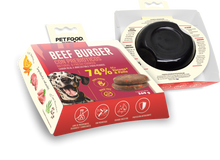 Cargar imagen en el visor de la galería, Pet Food Factory hamburguesa para perros vacuno, beef burguer
