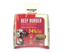 Cargar imagen en el visor de la galería, Pet Food Factory hamburguesa para perros vacuno, beef burguer
