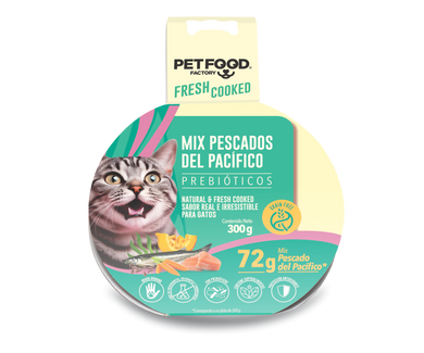 Pet food Factory Mix Pescado del pacifico, pate