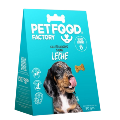 Pet food Factory galletas para perros cachorros, leche, huesitos