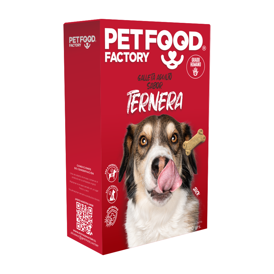 Pet Food Factory Galletas de perro , ternera Adulto