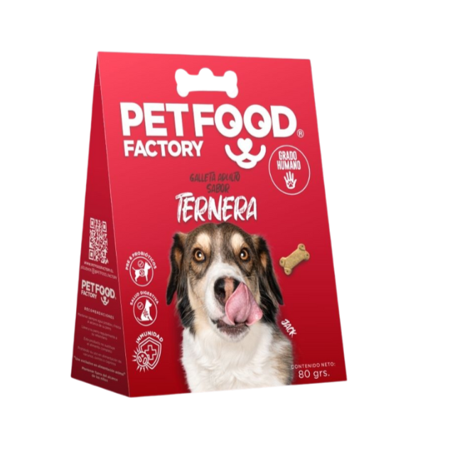 Galletas para perros  adulto, ternera Pet Food Factory Snack