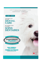 Cargar imagen en el visor de la galería, "Saco de alimento para perros Oven-Baked Tradition Dog Care Dental para adultos de raza pequeña sabor pescado para el cuidado de dientes y encías. formato 4.54 kg."
