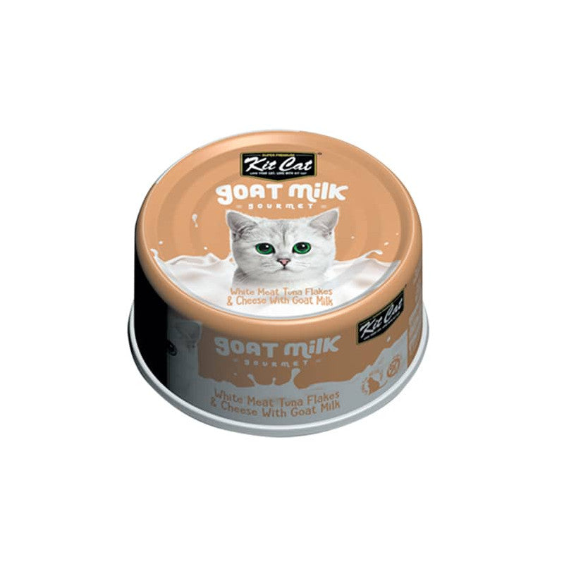 KITCAT GOAT MILK GOURMET TUNA & CHEESE  70G