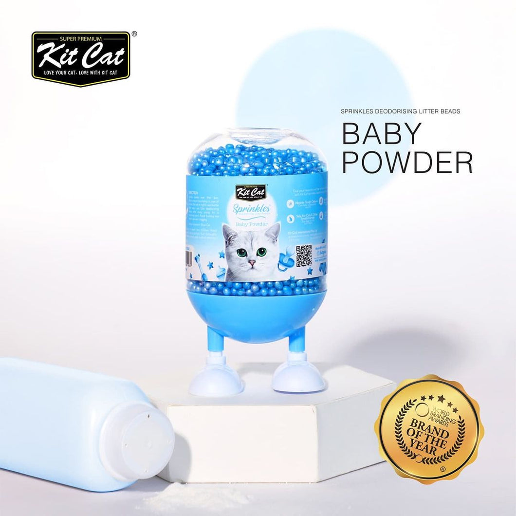 Kit Cat Desodorante, aromatizador de arena para gatos Baby Powder