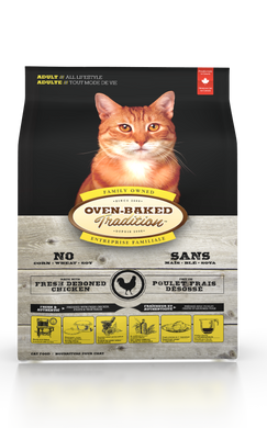 Oven-Baked Tradition Cat Chicken es un alimento para gatos adultos , pollo obt