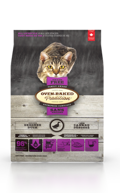 Oven-Baked Grain Free Duck es un alimento para gatos adultos pato libre de granos , obt, 