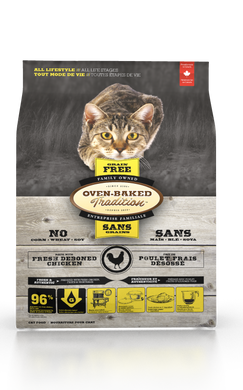 Oven-Baked Grain Free Cat Chicken es un alimento para gatos adultos pollo, libre de granos , obt