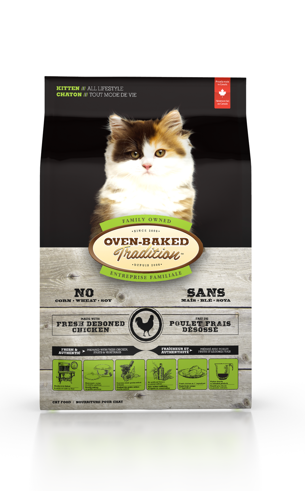 Oven-baked  Tradition Chicken kitten , alimentos para gatos cachorros, obt pollo