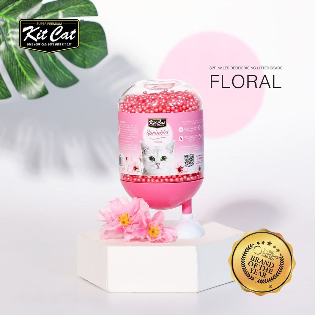 Kit Cat Desodorante, aromatizador de arena para gatos Floral