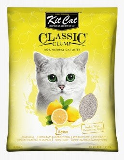 Kit Cat arena sanitaria para gatos , cat litter lemon , limon 3.5 kilos, bentonita, alta aglutinacion, libre de polvo