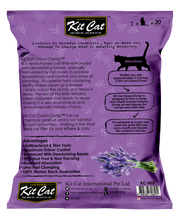 Cargar imagen en el visor de la galería, Kit Cat arena sanitaria para gatos , cat litter lavender  , lavanda 7 kilos, bentonita, alta aglutinacion, libre de polvo
