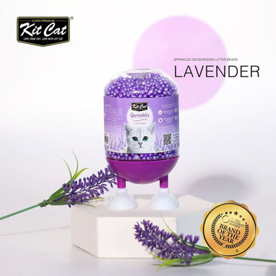 Kit Cat Desodorante, aromatizador de arena para gatos Lavanda