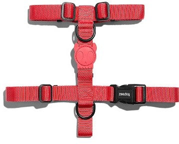 ZeeDog Neon Coral H-Harness practico arnés para perros , 