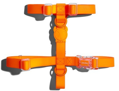 ZeeDog Neopro Tangerine H-Harness practico arnés para perros, 