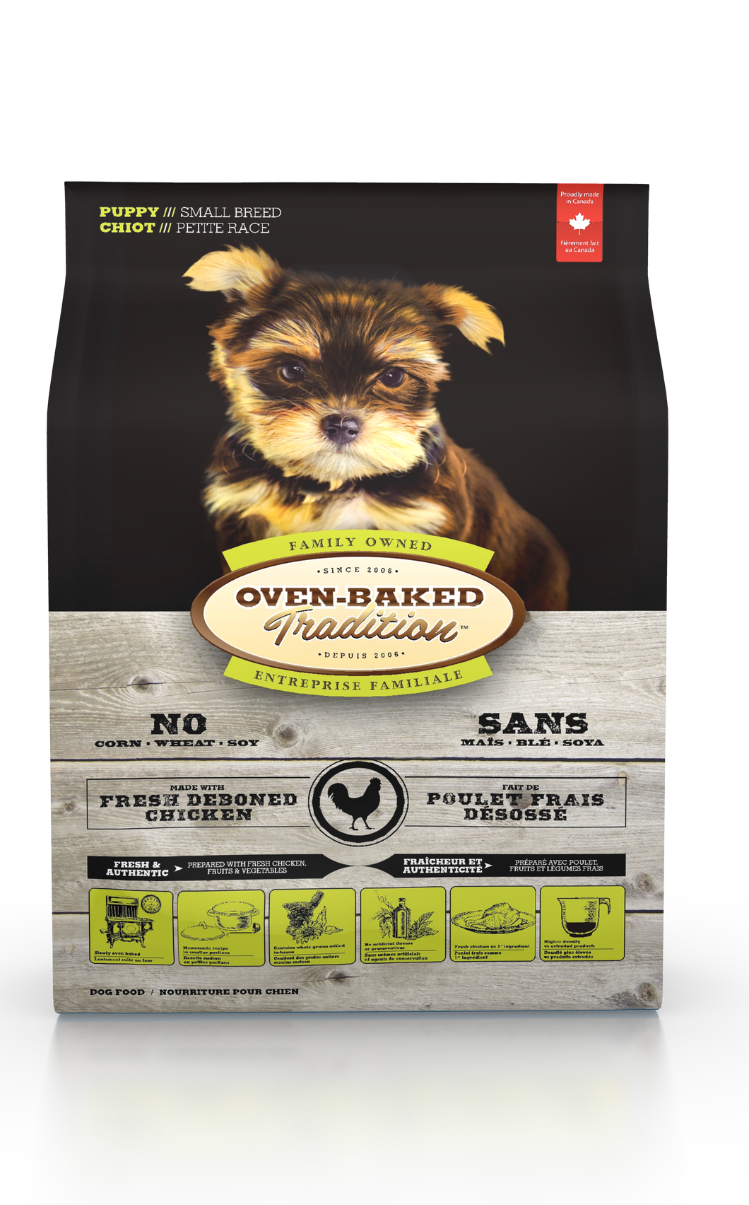 Oven baked Tradition puppy pollo, alimento para cachorros , obt