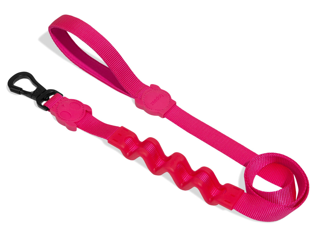 ZeeDog Pink Led Dog Ruff Leash correa para perros anti-tirones,