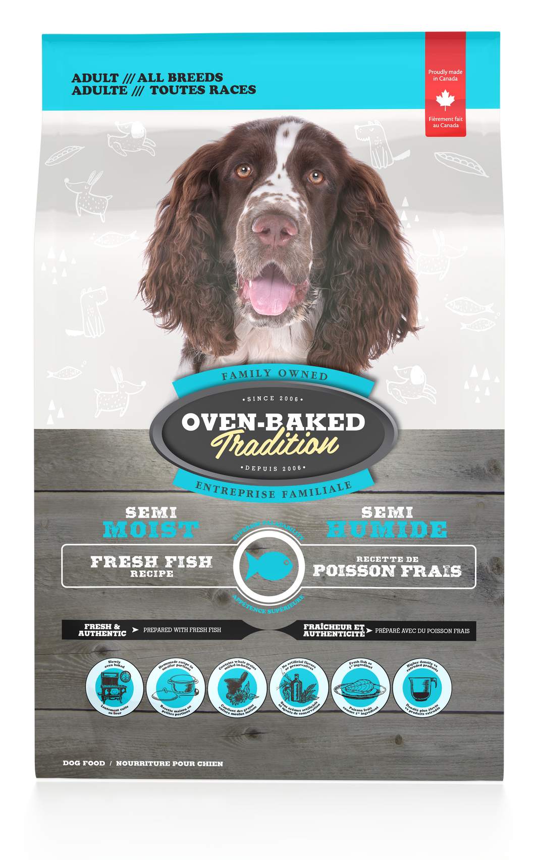 Oven-Baked Fish Semi-Húmedo 2.27kg Alimento blando premium con pescado fresco